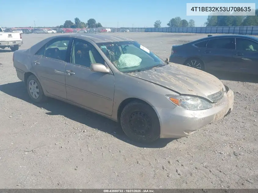 4T1BE32K53U708635 2003 Toyota Camry Le