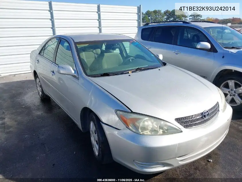 4T1BE32K93U242014 2003 Toyota Camry Le