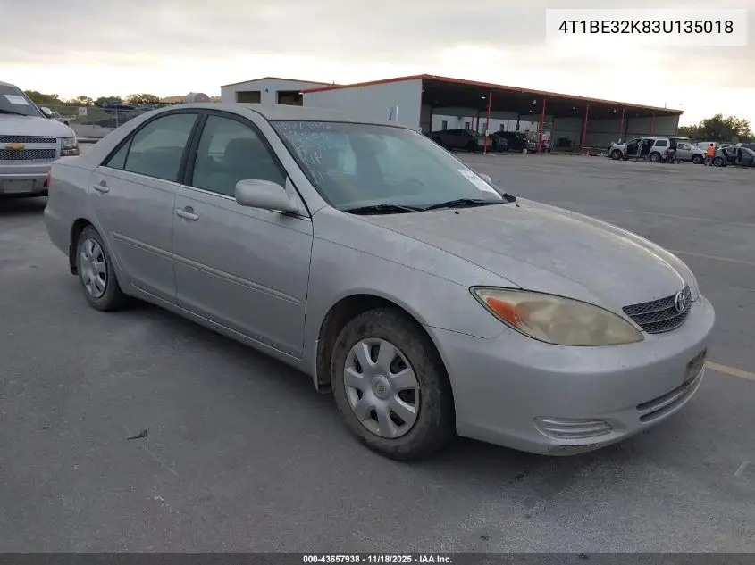 4T1BE32K83U135018 2003 Toyota Camry Le