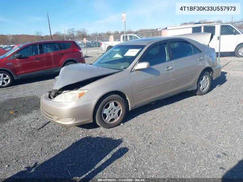 4T1BF30K33U557973 2003 Toyota Camry Le V6