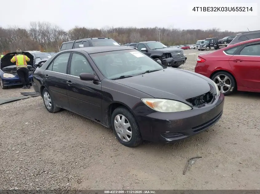 4T1BE32K03U655214 2003 Toyota Camry Le