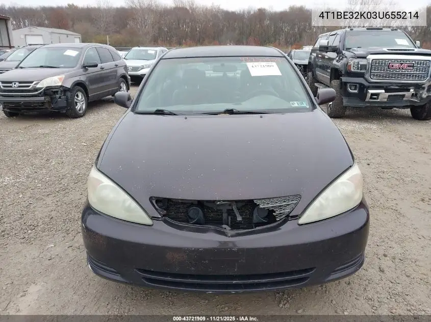 4T1BE32K03U655214 2003 Toyota Camry Le