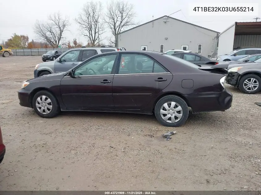 4T1BE32K03U655214 2003 Toyota Camry Le