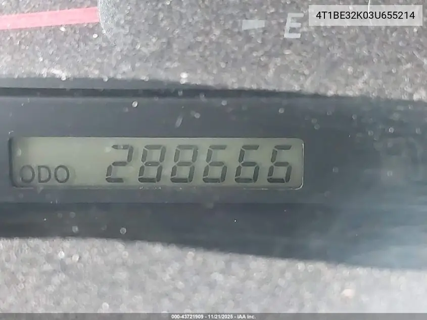 4T1BE32K03U655214 2003 Toyota Camry Le