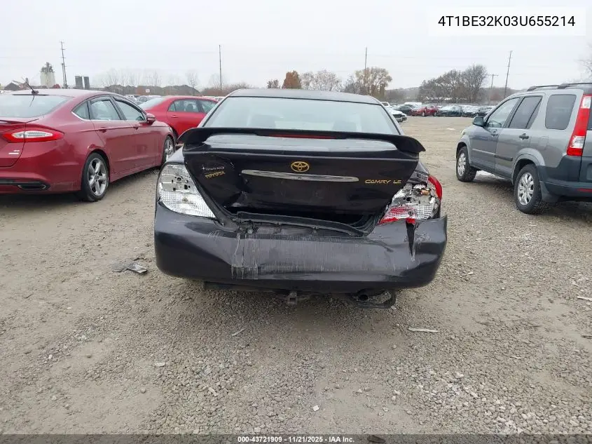 4T1BE32K03U655214 2003 Toyota Camry Le