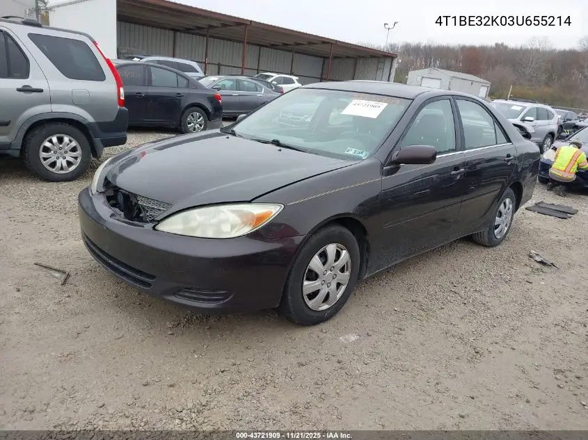 4T1BE32K03U655214 2003 Toyota Camry Le