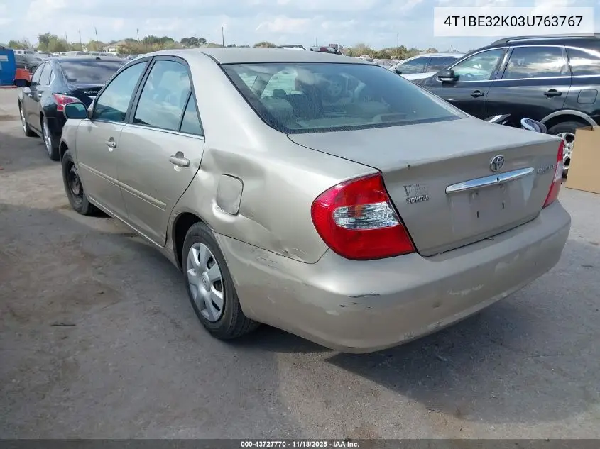 4T1BE32K03U763767 2003 Toyota Camry Le