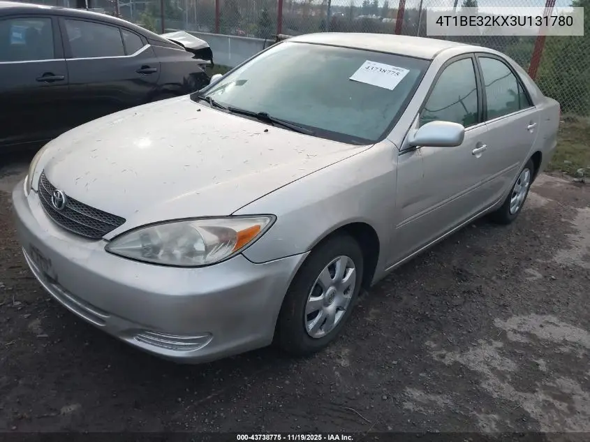 4T1BE32KX3U131780 2003 Toyota Camry Le