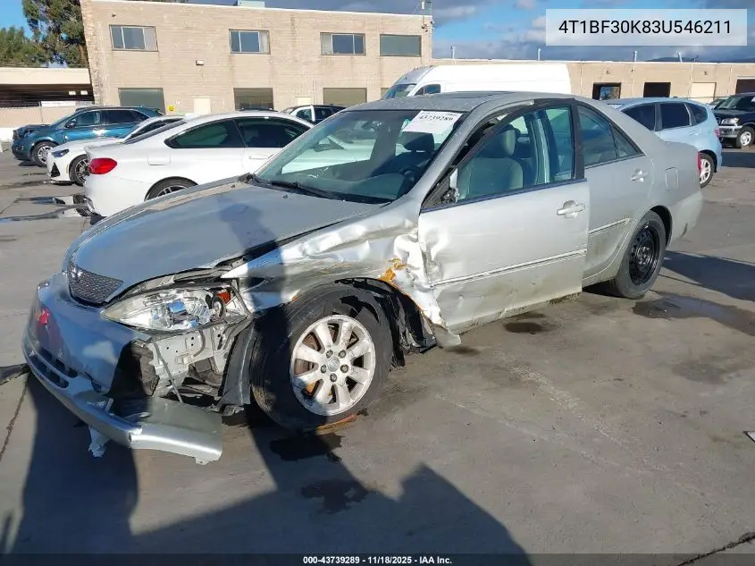 4T1BF30K83U546211 2003 Toyota Camry Xle
