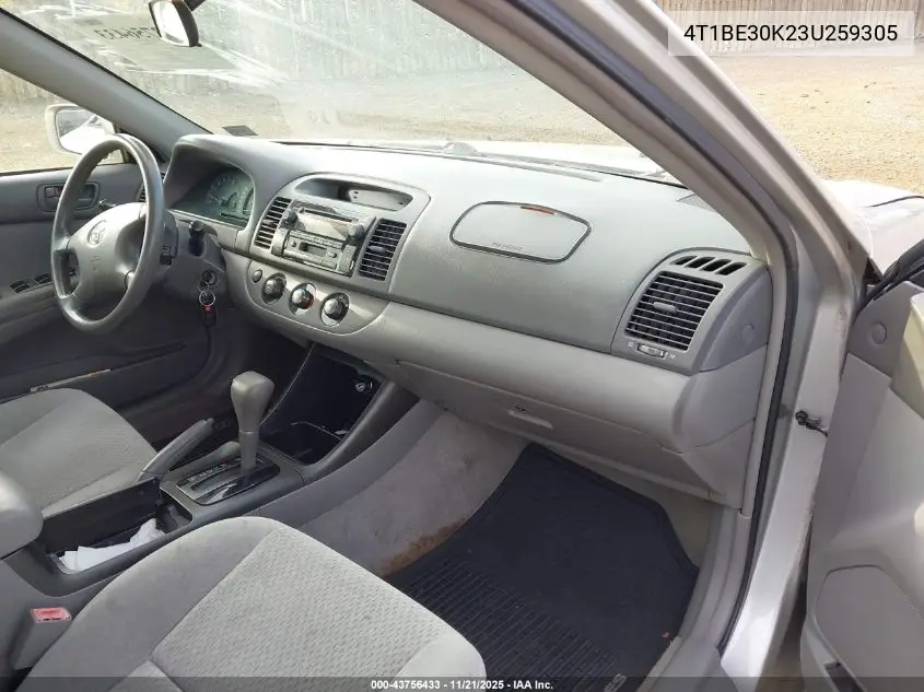 4T1BE30K23U259305 2003 Toyota Camry Le