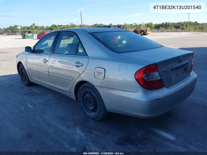 4T1BE32K13U201540 2003 Toyota Camry Le