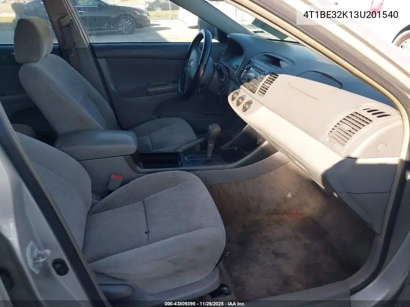 4T1BE32K13U201540 2003 Toyota Camry Le