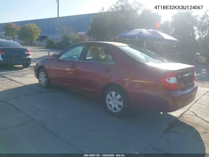 4T1BE32KX3U124067 2003 Toyota Camry Le