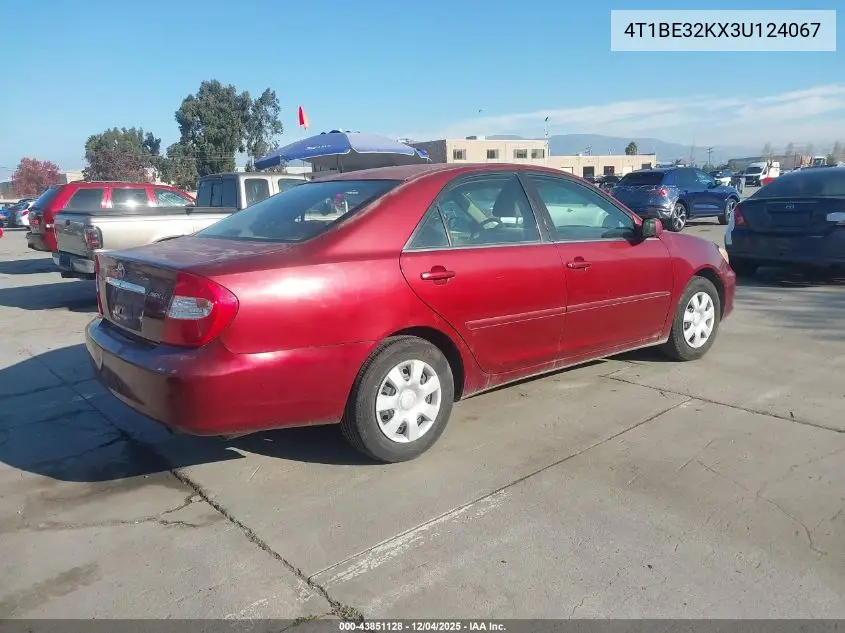 4T1BE32KX3U124067 2003 Toyota Camry Le