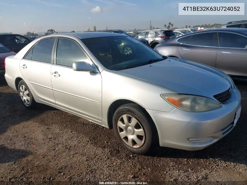 4T1BE32K63U724052 2003 Toyota Camry Le