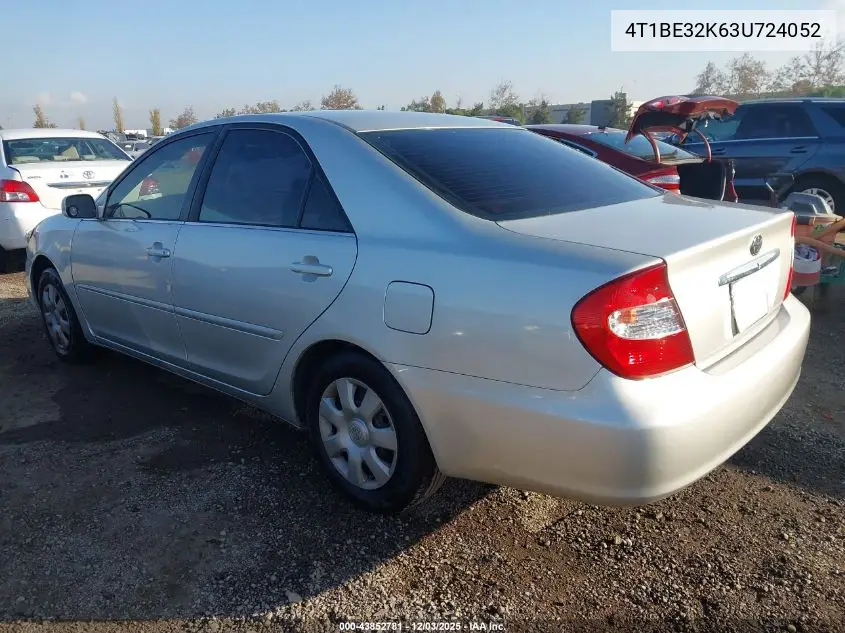 4T1BE32K63U724052 2003 Toyota Camry Le