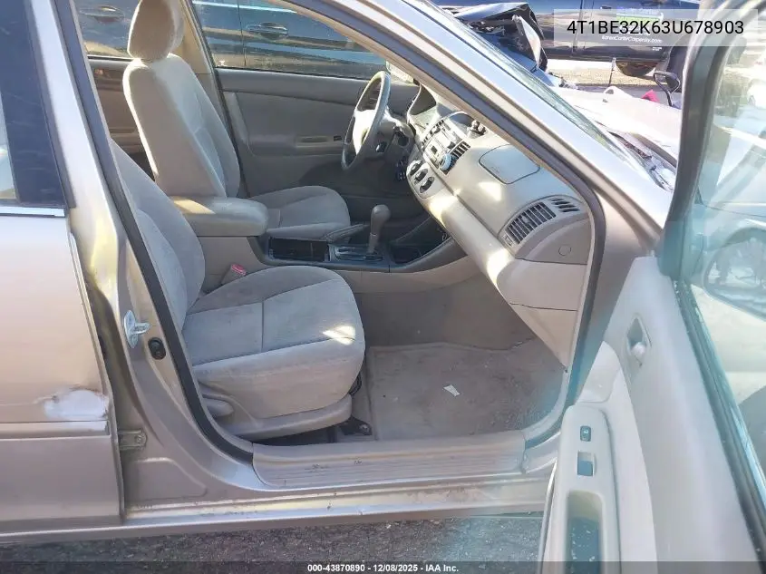 4T1BE32K63U678903 2003 Toyota Camry Le