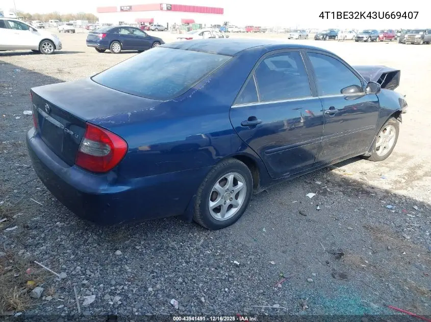 4T1BE32K43U669407 2003 Toyota Camry Le