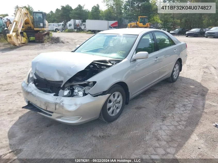 4T1BF32K04U074827 2004 Toyota Camry Le/Xle/Se