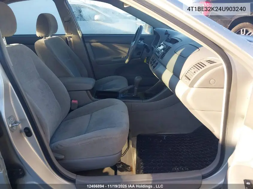 4T1BE32K24U903240 2004 Toyota Camry Le/Xle/Se