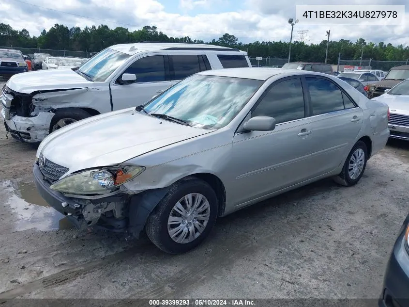 4T1BE32K34U827978 2004 Toyota Camry Le