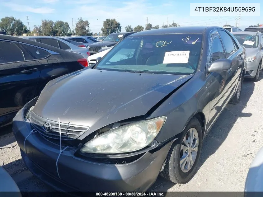 4T1BF32K84U569695 2004 Toyota Camry Le V6