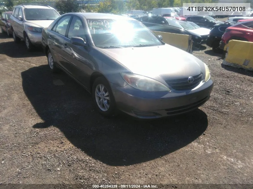 4T1BF32K54U570108 2004 Toyota Camry Le V6