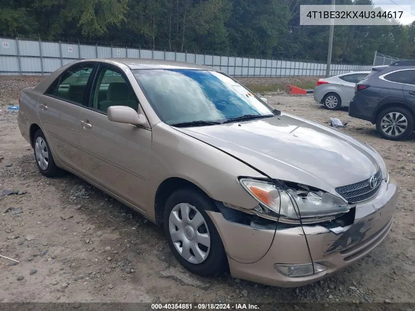 4T1BE32KX4U344617 2004 Toyota Camry Le