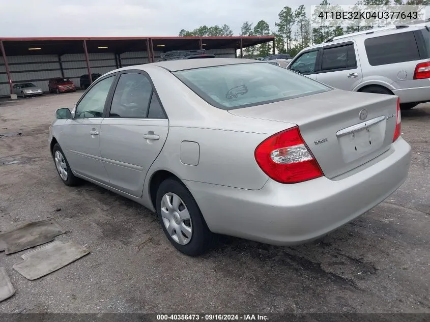 4T1BE32K04U377643 2004 Toyota Camry Le