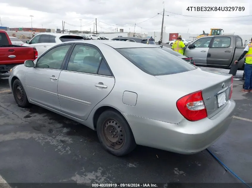 4T1BE32K84U329789 2004 Toyota Camry Le