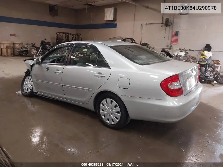 4T1BE30K84U290978 2004 Toyota Camry Xle