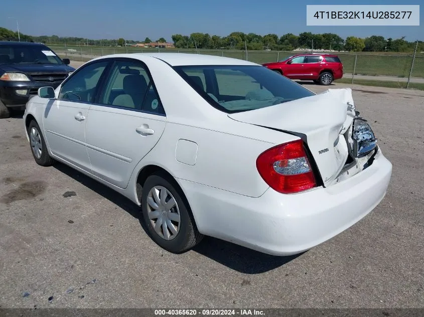 4T1BE32K14U285277 2004 Toyota Camry Le