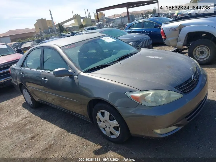 4T1BE32K24U844738 2004 Toyota Camry Xle