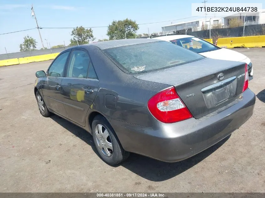 4T1BE32K24U844738 2004 Toyota Camry Xle