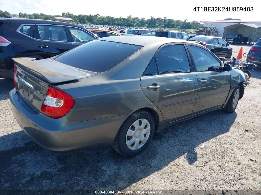 4T1BE32K24U859403 2004 Toyota Camry Le