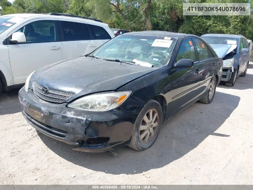 4T1BF30K54U078696 2004 Toyota Camry Xle V6