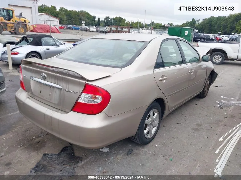 4T1BE32K14U903648 2004 Toyota Camry Le