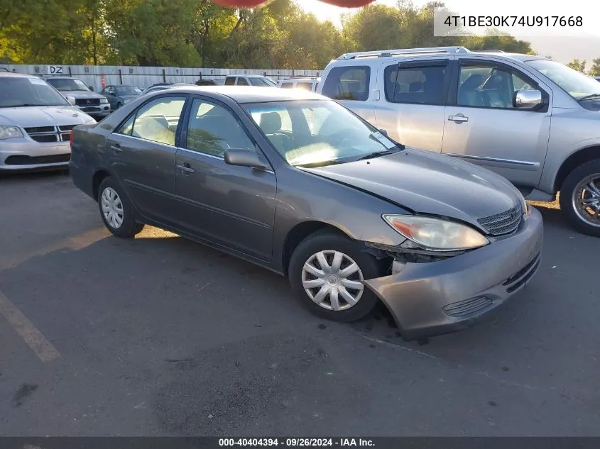 4T1BE30K74U917668 2004 Toyota Camry Le