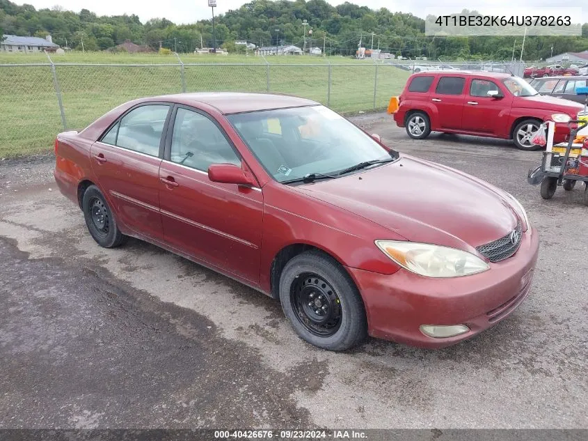 4T1BE32K64U378263 2004 Toyota Camry Xle