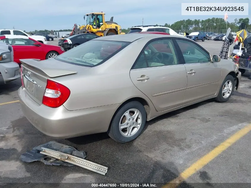 4T1BE32K34U923545 2004 Toyota Camry Le