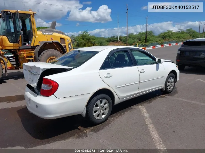 JTDBF30KX40153517 2004 Toyota Camry Le V6/Xle V6