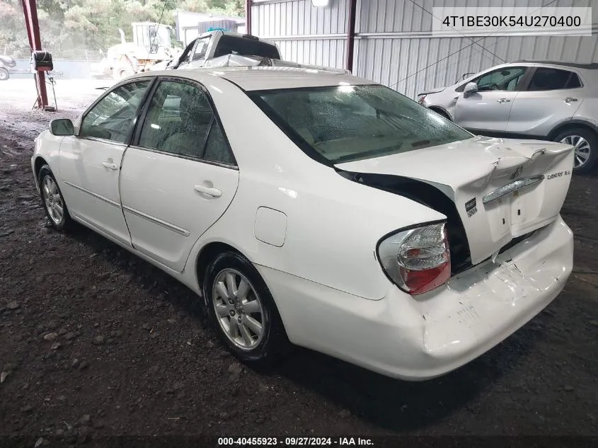 4T1BE30K54U270400 2004 Toyota Camry Xle