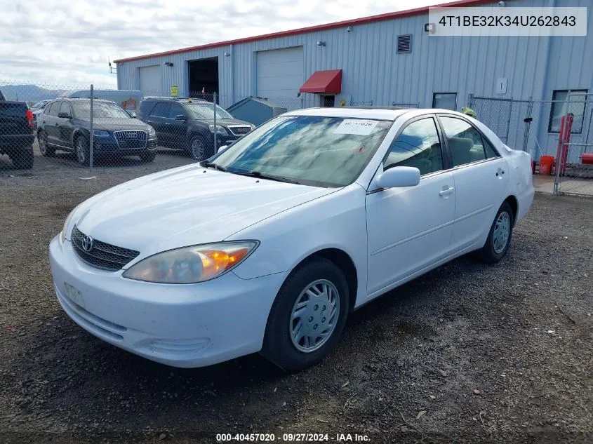 4T1BE32K34U262843 2004 Toyota Camry Le