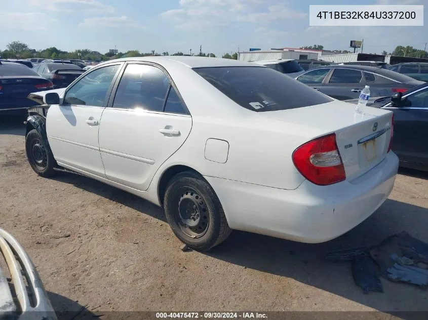 4T1BE32K84U337200 2004 Toyota Camry Le