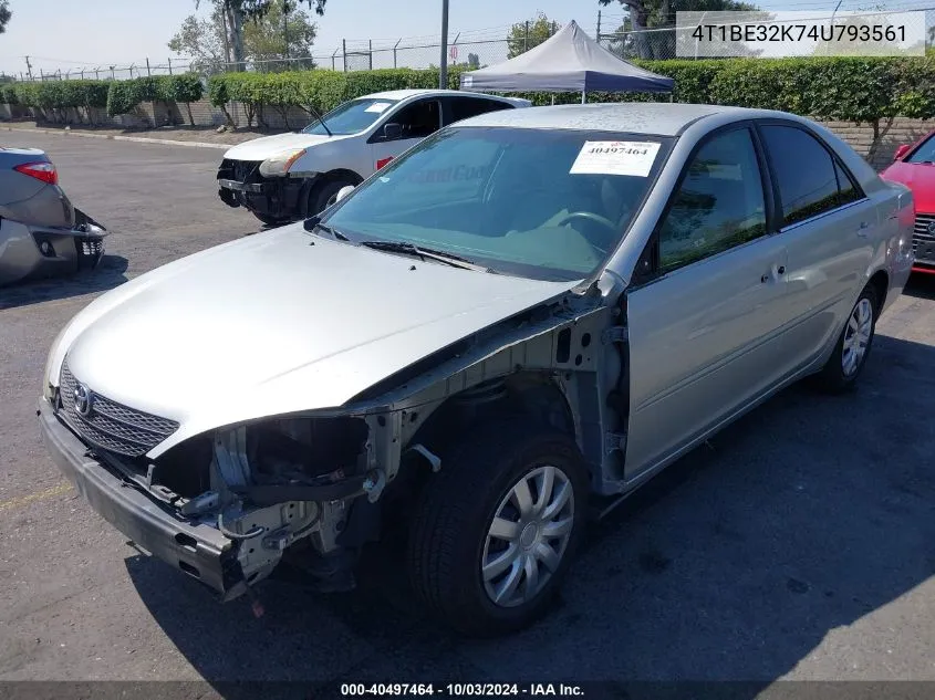 4T1BE32K74U793561 2004 Toyota Camry Le