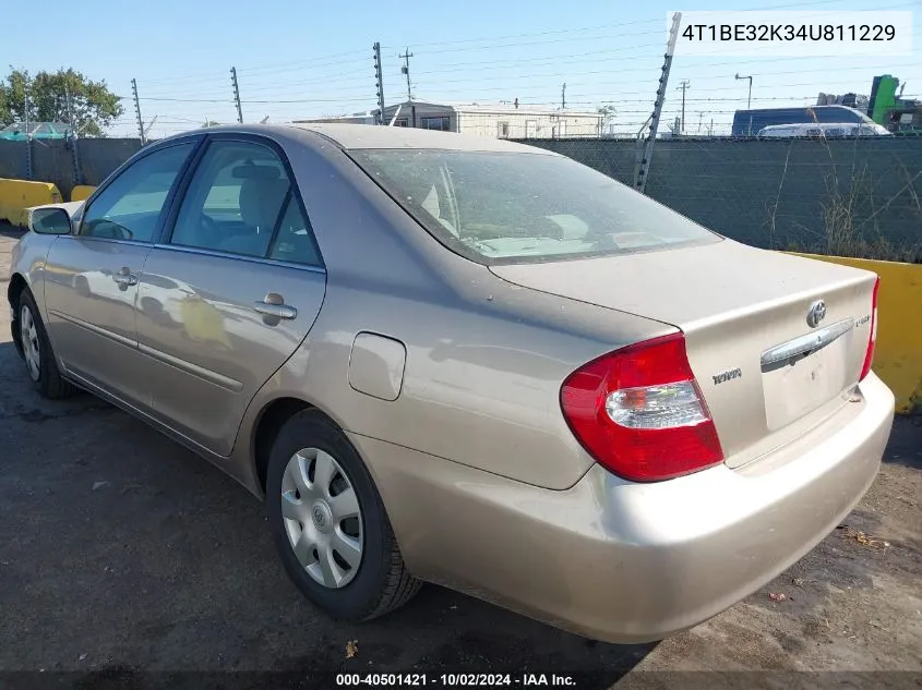 4T1BE32K34U811229 2004 Toyota Camry Le