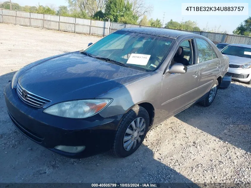 4T1BE32K34U883757 2004 Toyota Camry Le