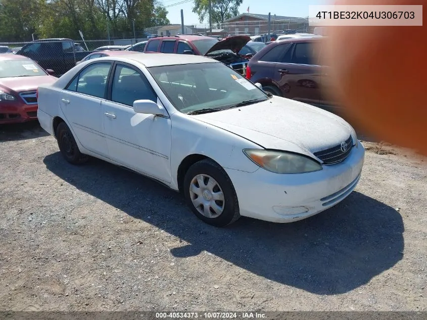 4T1BE32K04U306703 2004 Toyota Camry Le