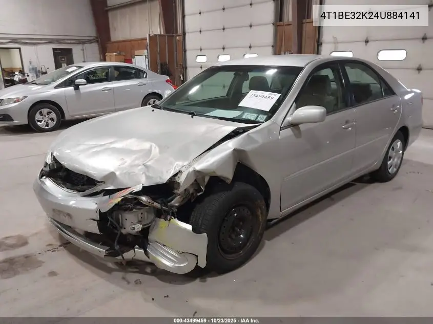 4T1BE32K24U884141 2004 Toyota Camry Le