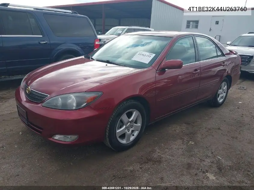 4T1BE32K44U263760 2004 Toyota Camry Se